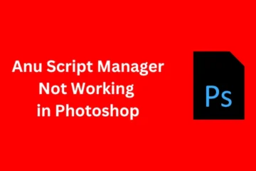 Anu Script Manager Not Working in Photoshop