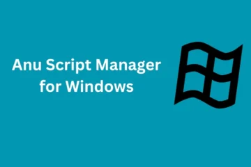 Anu Script Manager for Windows